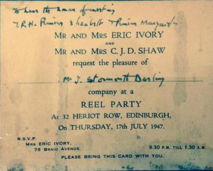Royal party invite